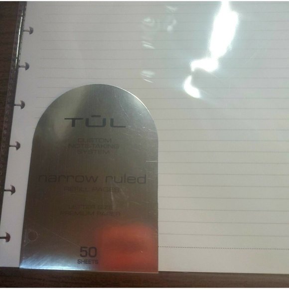 TUL Custom Note Taking System Discbound Refill Pages 8.5 x 11" narrow ruled 50pg - Picture 2 of 3